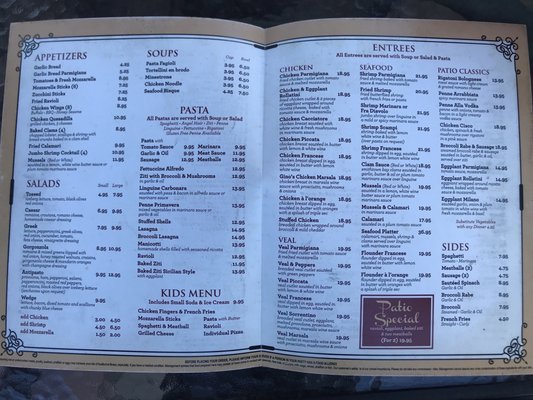 Menu photo 1 Patio Italian Kitchen Saint James, NY Menu photo 1 Patio Italian Kitchen Saint James, NY