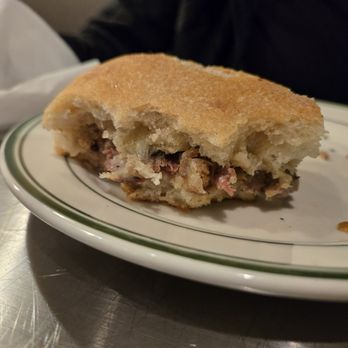 Ggiata - The cheesesteak they gave me, different bread, very little meat/ veggie mix. - Sandwiches Near Me - Los Angeles, California