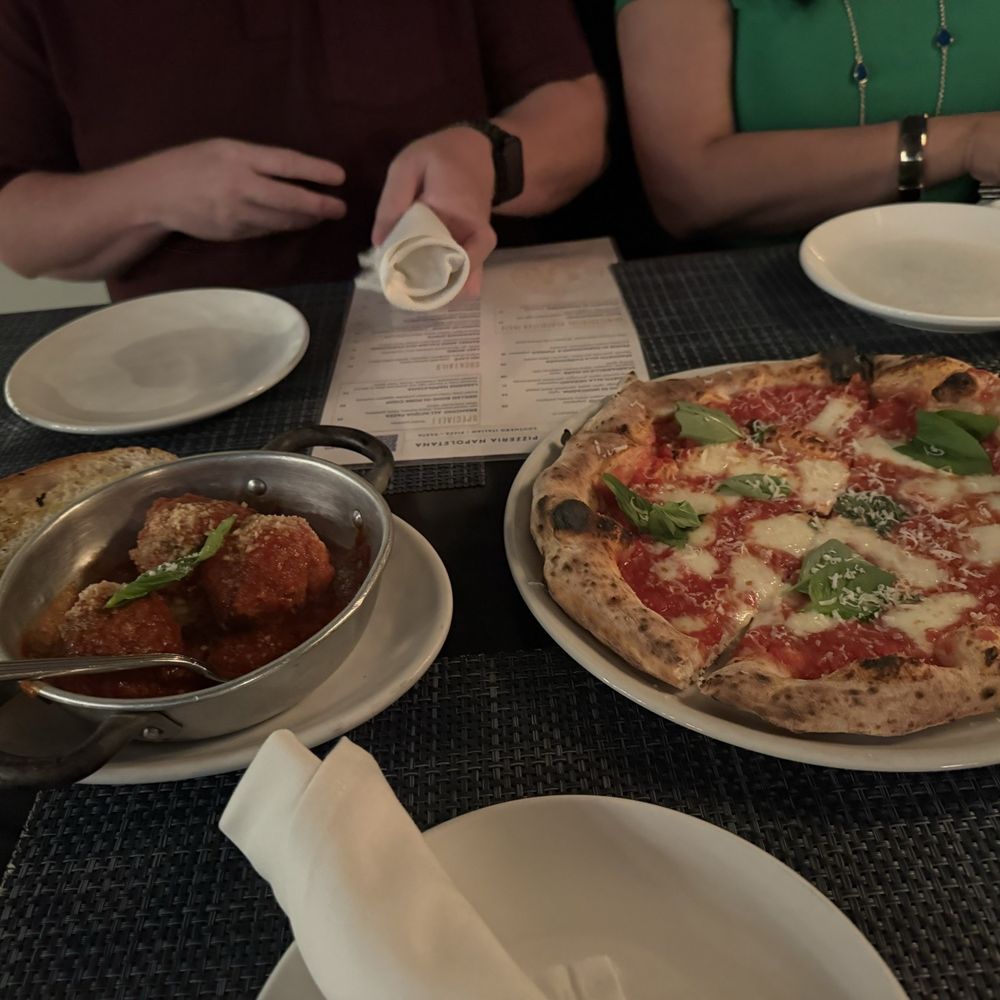 Meatballs and Margherita Pizza Meatballs and Margherita Pizza