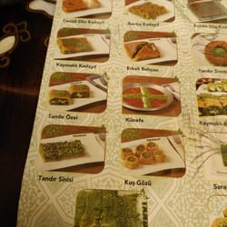 Tandir Kadayif & Kunefe - Menu