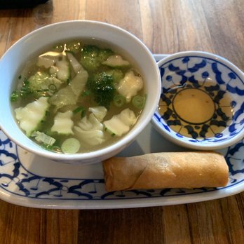 Thai Ruby - Sauteed Clear Noodles with Chinese Mushrooms , Celery and Tofu. Thai Spring Roll and sweet and sour dipping sauce. - Thai Near Me - The Villages, Florida Thai Ruby - Sauteed Clear Noodles with Chinese Mushrooms , Celery and Tofu. Thai Spring Roll and sweet and sour dipping sauce. - Thai Near Me - The Villages, Florida