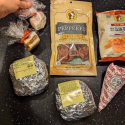 Buc-ee’s - Birthday Cake, Chewy Praline Fudge $3.78 each. Kettle Cooked Cajun Boil Chips $1.79. Hill Country Brand Turkey Strips and Candied Pecans.