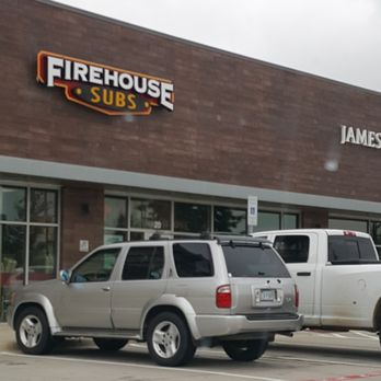 Firehouse Subs - two trucks parked in front of a firehouse subs store - Delis Near Me - Prosper, Texas Firehouse Subs - two trucks parked in front of a firehouse subs store - Delis Near Me - Prosper, Texas