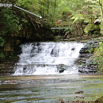 Short Springs State Natural Area - UPPER BUSBY FALLS - Approximately 14 feet tall - Parks Near Me - Tullahoma, Tennessee
