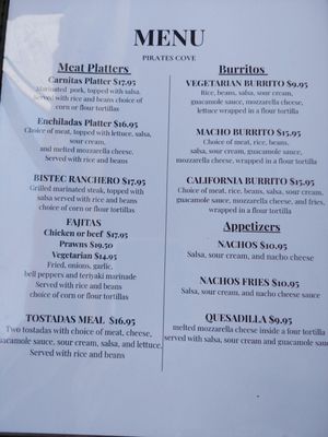 Menu photo 4 Pirates Cove Point Arena, CA Menu photo 4 Pirates Cove Point Arena, CA
