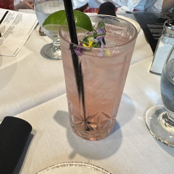 Bloomfield Steak & Seafood House - Seasonal drink (tasted like cough syrup) - Steakhouses Near Me - Bloomfield, New Jersey