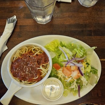 Bradden's - Choose 2: spaghetti and side salad - New American Near Me - Saint Charles, Missouri Bradden's - Choose 2: spaghetti and side salad - New American Near Me - Saint Charles, Missouri