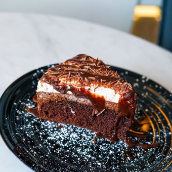 Central Bean Cafe - Chocolate Mousse Cake with chocolate drizzle - Coffee & Tea Near Me - Phoenix, Arizona