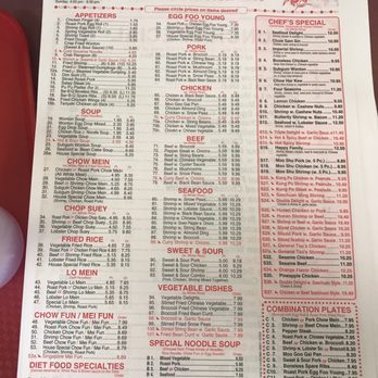 Ming Wok Li - Menu with prices - Chinese Near Me - Saugerties, New York