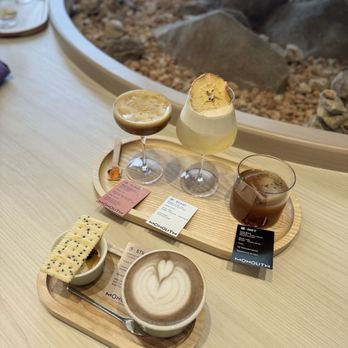 Monolith Coffee - Flight of 4 drinks ~$42 - Coffee & Tea Near Me - Alhambra, California Monolith Coffee - Flight of 4 drinks ~$42 - Coffee & Tea Near Me - Alhambra, California