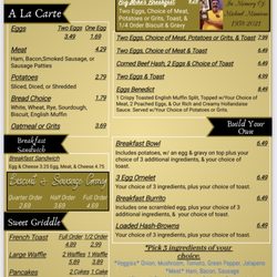 The Lapel Bulldog - Breakfast Menu