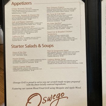Oswego Grill - Menu - American Near Me - Beaverton, Oregon Oswego Grill - Menu - American Near Me - Beaverton, Oregon
