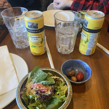 Wasuta Pasta - Limonella and salad and olives - Japanese Near Me - Richmond, British Columbia Wasuta Pasta - Limonella and salad and olives - Japanese Near Me - Richmond, British Columbia