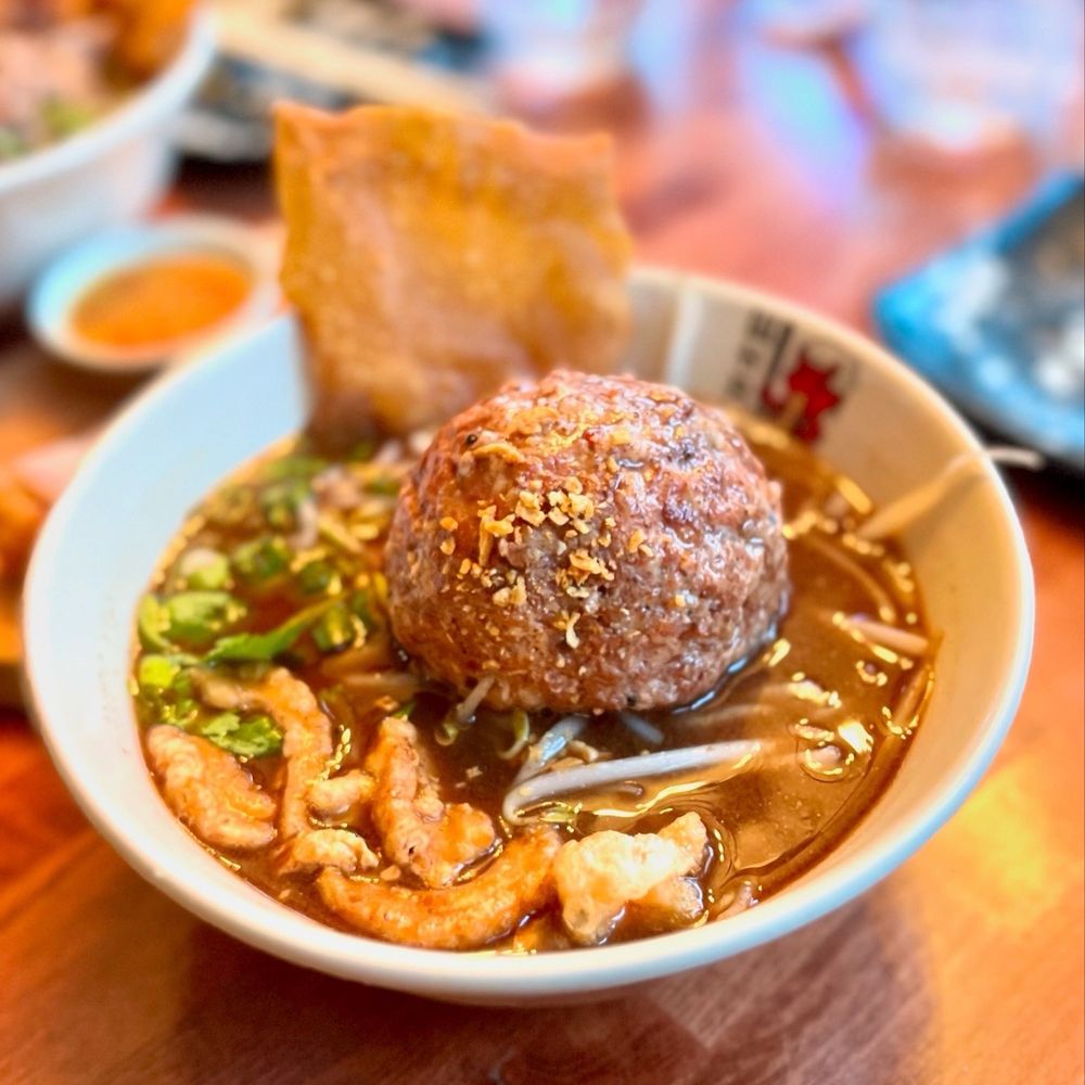 What A Soup - Pork ball boat noodle soup - Noodles Near Me - Cambridge, Massachusetts What A Soup - Pork ball boat noodle soup - Noodles Near Me - Cambridge, Massachusetts