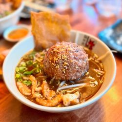 What A Soup - Pork ball boat noodle soup