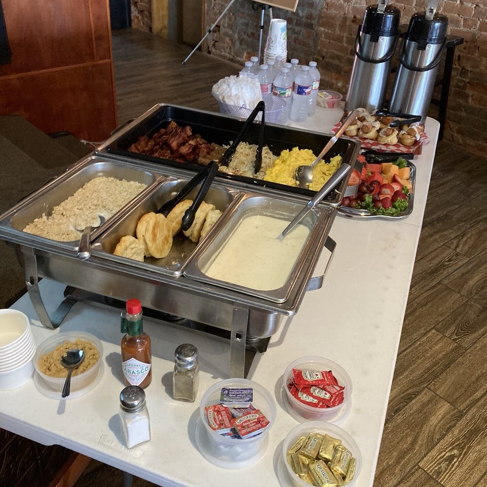Spring Street Grill & Catering - The breakfast spread by the Spring Street Grill catering service. - New American Near Me - Springdale, Arkansas Spring Street Grill & Catering - The breakfast spread by the Spring Street Grill catering service. - New American Near Me - Springdale, Arkansas