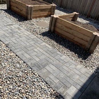 Mago Landscaping Services - Paver path and raised beds - Landscaping Near Me - Lakewood, Washington