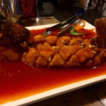 Peter Chang - Fried tilapia in sweet and sour sauce - Szechuan Near Me - Virginia Beach, Virginia Peter Chang - Fried tilapia in sweet and sour sauce - Szechuan Near Me - Virginia Beach, Virginia