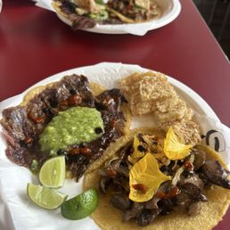 Santi's steak tromp & mushroom taco Santi's steak tromp & mushroom taco