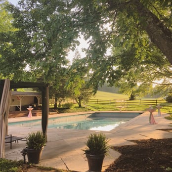 Blueberry Hill Estate - Sunset by the pool - Hotels Near Me - Paoli, Indiana