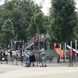 Lions Park - This is the park. Slides climbing apparatus and sand box area.