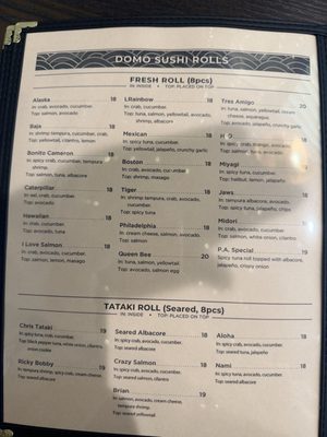 Menu photo 5 Domo Sushi Anaheim Hills, CA Menu photo 5 Domo Sushi Anaheim Hills, CA