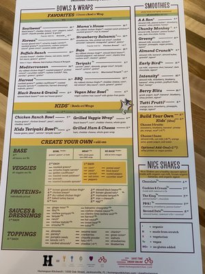 Menu photo 1 Homespun Kitchen Atlantic Beach, FL
