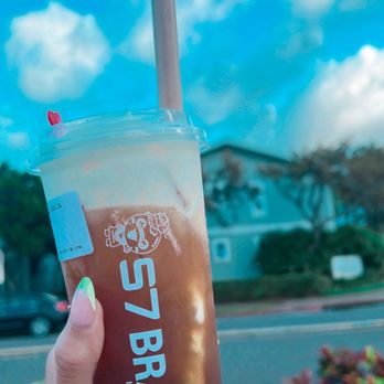S7 Icy Bubble - Kailua - Black tea with cheese foam and boba - Ice Cream & Frozen Yogurt Near Me - Kailua, Hawaii