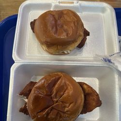 Top is the lil Sammie which is only slighter smaller than the normal HOWDY SAMMIE on the bottom