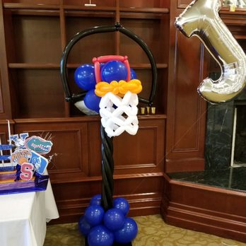 Party Time Designs - 5ft Balloon Column Basketball Hoop - Party Supplies Near Me Party Time Designs - 5ft Balloon Column Basketball Hoop - Party Supplies Near Me