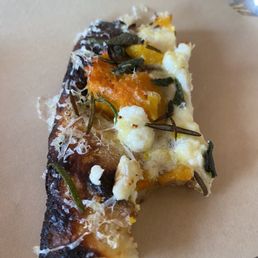 Well this "was" squash and goat cheese. Probably the best pizza I have had in a while. Well this "was" squash and goat cheese. Probably the best pizza I have had in a while.