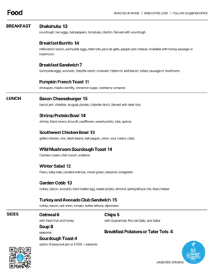Menu photo 3 Blue Hummingbird Coffee and Kitchen Irvine, CA Menu photo 3 Blue Hummingbird Coffee and Kitchen Irvine, CA