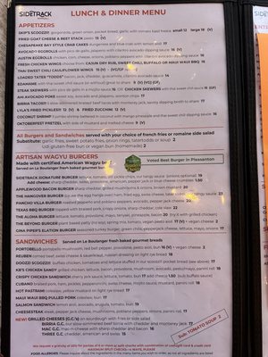 Menu photo 3 Sidetrack Bar + Grill Pleasanton, CA
