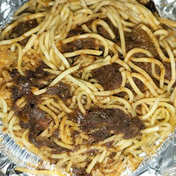 Accra - Joloff rice, chicken spaghetti and shito! Soo good! - African Near Me - Bronx, New York Accra - Joloff rice, chicken spaghetti and shito! Soo good! - African Near Me - Bronx, New York