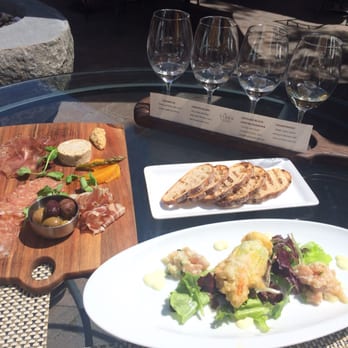 Old Vines Restaurant - Charcuterie, tuna tartare and white whine flight - Canadian (New) Near Me - Kelowna, British Columbia Old Vines Restaurant - Charcuterie, tuna tartare and white whine flight - Canadian (New) Near Me - Kelowna, British Columbia