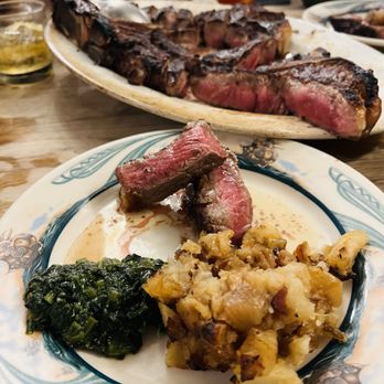Peter Luger - Fresh Broccoli (for 2) Creamed Spinach (for 2) French Fried Potatoes (for 1 or 2) Steak for Four - Steakhouses Near Me - Brooklyn, New York Peter Luger - Fresh Broccoli (for 2) Creamed Spinach (for 2) French Fried Potatoes (for 1 or 2) Steak for Four - Steakhouses Near Me - Brooklyn, New York