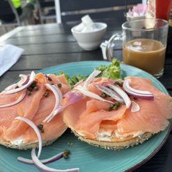 Blue Pineapple Bistro - Lox bagel