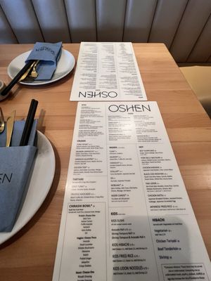 Menu photo 1 Oshen Charlotte, NC Menu photo 1 Oshen Charlotte, NC