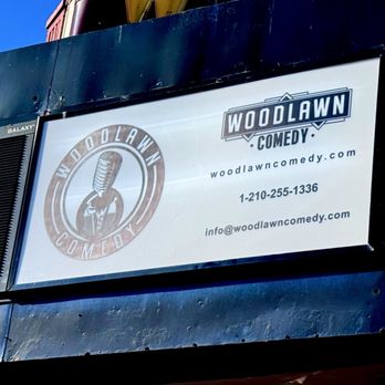 Woodlawn Comedy - Woodlawn Comedy signage - Comedy Clubs Near Me - San Antonio, Texas Woodlawn Comedy - Woodlawn Comedy signage - Comedy Clubs Near Me - San Antonio, Texas