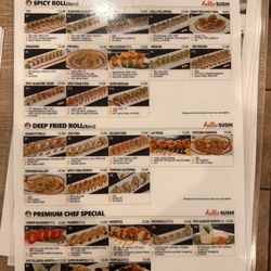 Hello Sushi Brea - Sushi roll menu