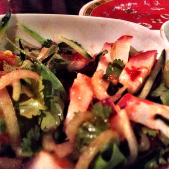 Sticky Rice - Tako Salad - Diced Octopus sashimi mixed with cilantro, cucumbers, spicy sam bahl, lemon and lime juice, a hint of ginger and garlic - Sushi Bars Near Me - Washington, DC, District of Columbia Sticky Rice - Tako Salad - Diced Octopus sashimi mixed with cilantro, cucumbers, spicy sam bahl, lemon and lime juice, a hint of ginger and garlic - Sushi Bars Near Me - Washington, DC, District of Columbia