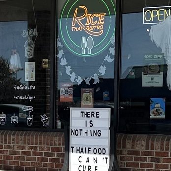 Rice Thai Bistro - Front of restaurant - Thai Near Me - Frederick, Maryland