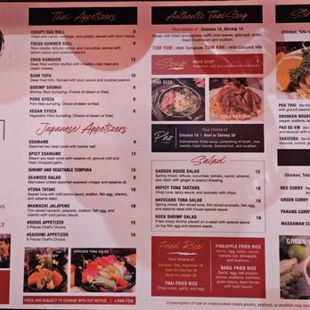 Sushi Thai - Sushi and Thai dinner menu - Thai Near Me - Buena Vista, Colorado