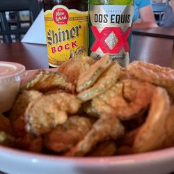 The Burger Barn - Fried pickles and a couple of good beers
