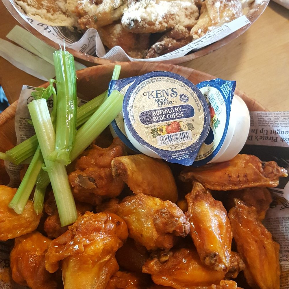 JP Dwyers Pub - 75 birthday wings- Garlic Parmesan and Buffalo - New American Near Me - North Tonawanda, New York