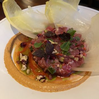 Little’s Oyster Bar - Yellowfin Tuna Crudo* - Seafood Near Me - Houston, Texas Little’s Oyster Bar - Yellowfin Tuna Crudo* - Seafood Near Me - Houston, Texas