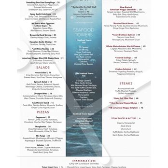 Fahrenheit Charlotte - The dinner menu December 2024 - New American Near Me - Charlotte, North Carolina
