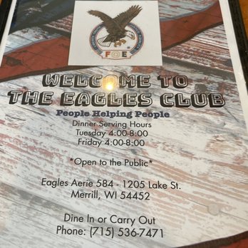 Fraternal Order of Eagles - Info - Bars Near Me - Merrill, Wisconsin