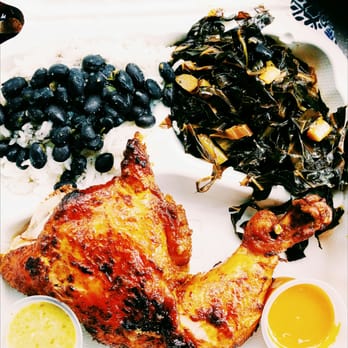 Ooh Dat Chicken - 1/4 dark with collard greens - Food Trucks Near Me