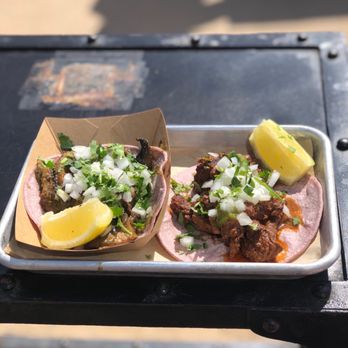 Wedo’s Tacos - Tacos! Left; vegan taco. Right; steak taco - Food Trucks Near Me - Monterey, California Wedo’s Tacos - Tacos! Left; vegan taco. Right; steak taco - Food Trucks Near Me - Monterey, California